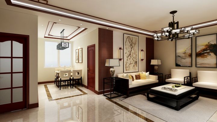 龍庭時(shí)代145㎡簡中式案例