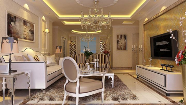 寶龍花苑135㎡歐式風格案例