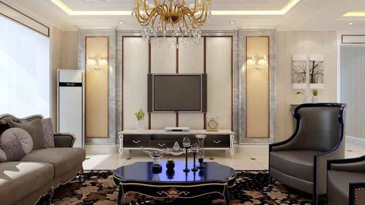 鼎盛新城143㎡簡歐風格案例