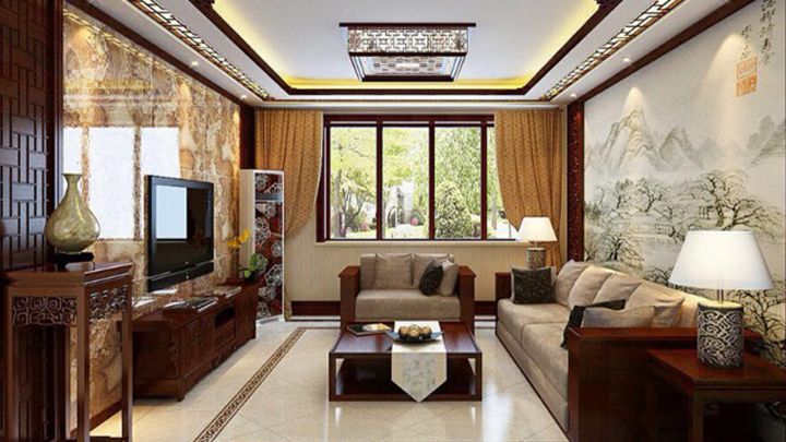 水電首郡137㎡中式風(fēng)格案例