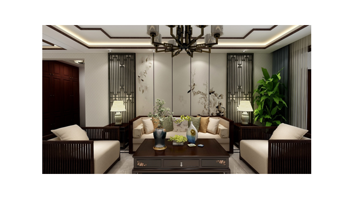 唐山市國花園-138平米-傳統(tǒng)中國風(fēng)格