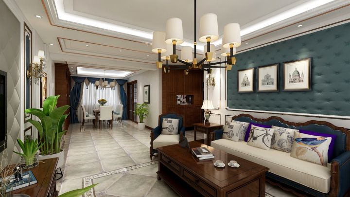 景泰翰林-137平米-美式風(fēng)格