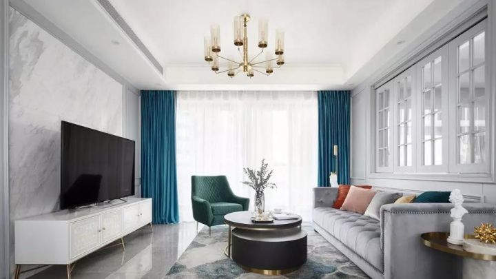 120㎡的輕奢美式家，精致的不像話！